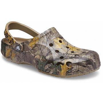 Crocs Baya Realtree Xtra® Men's Clogs Taupe | Australia 0794FDNM